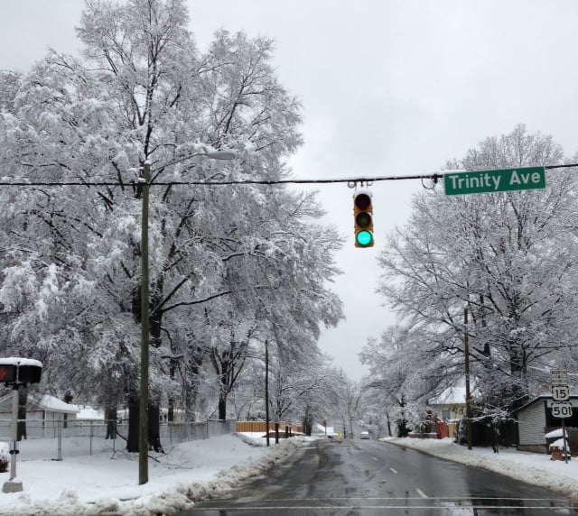 Waiting for the snow