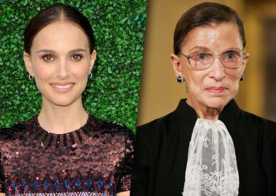 Natalie Portman and RBG side by side as Natalie to play RBG in upcoming film
