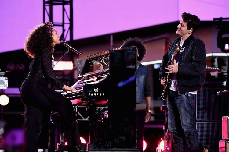 Alicia Keys and John Mayer