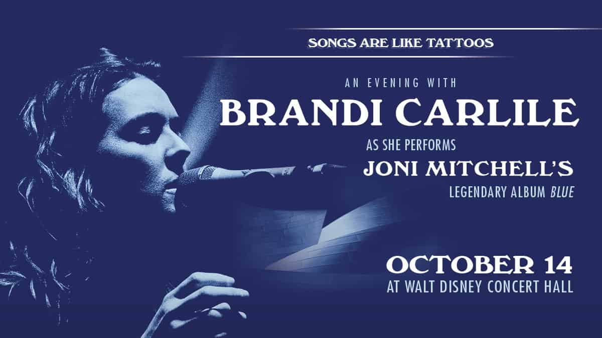 Brandi Carlile performs Joni Mitchell Blue Walt Disney Concert Hall