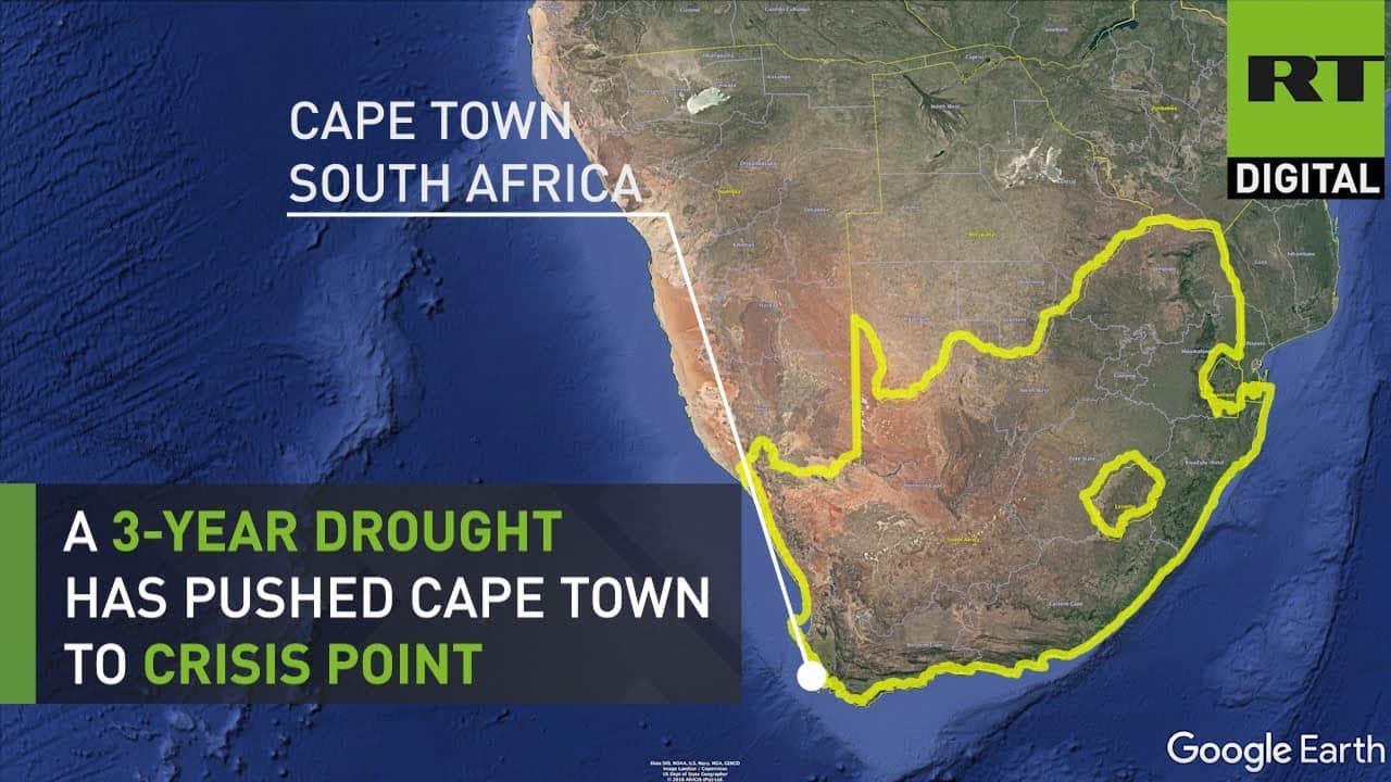 Cape Town Drought Satellite image
