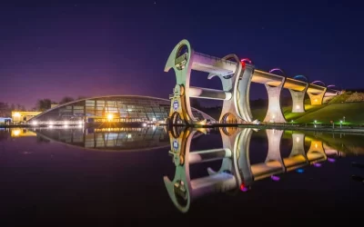 The Scots practical genius is known as the Falkirk Wheel Boat