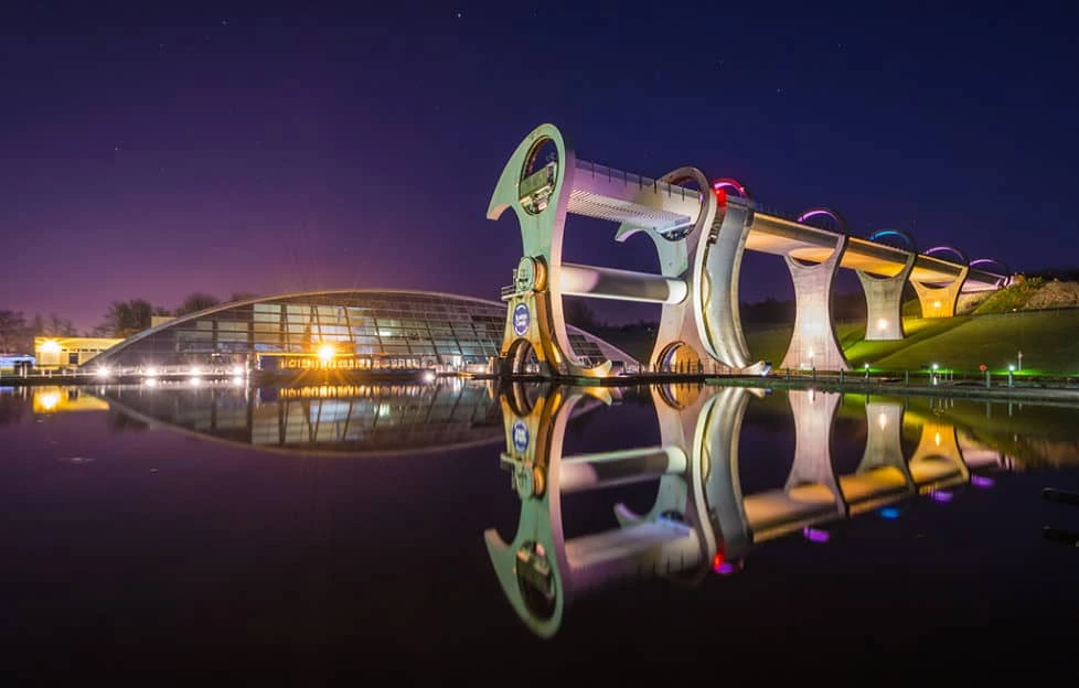 The Scots practical genius is known as the Falkirk Wheel Boat