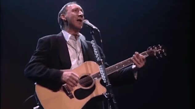 Pete Townshend performing solo with acoustic guitar