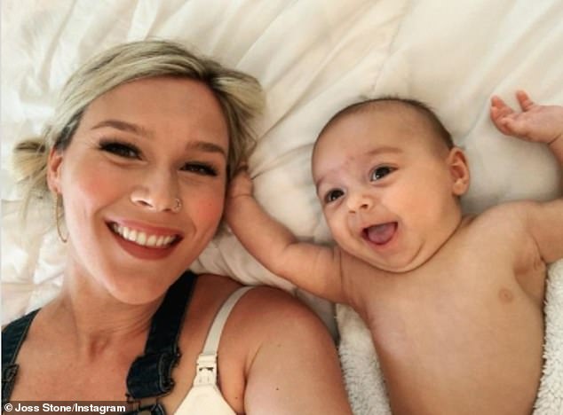 Joss Stone with Baby