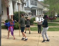 123 Puppetry rehearsal driveway