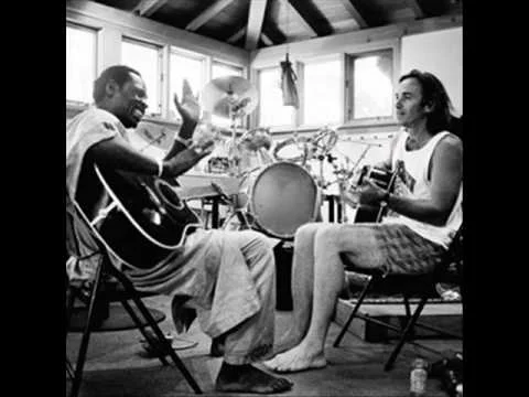 Ali Farka Toure and Ry Cooder black and white image