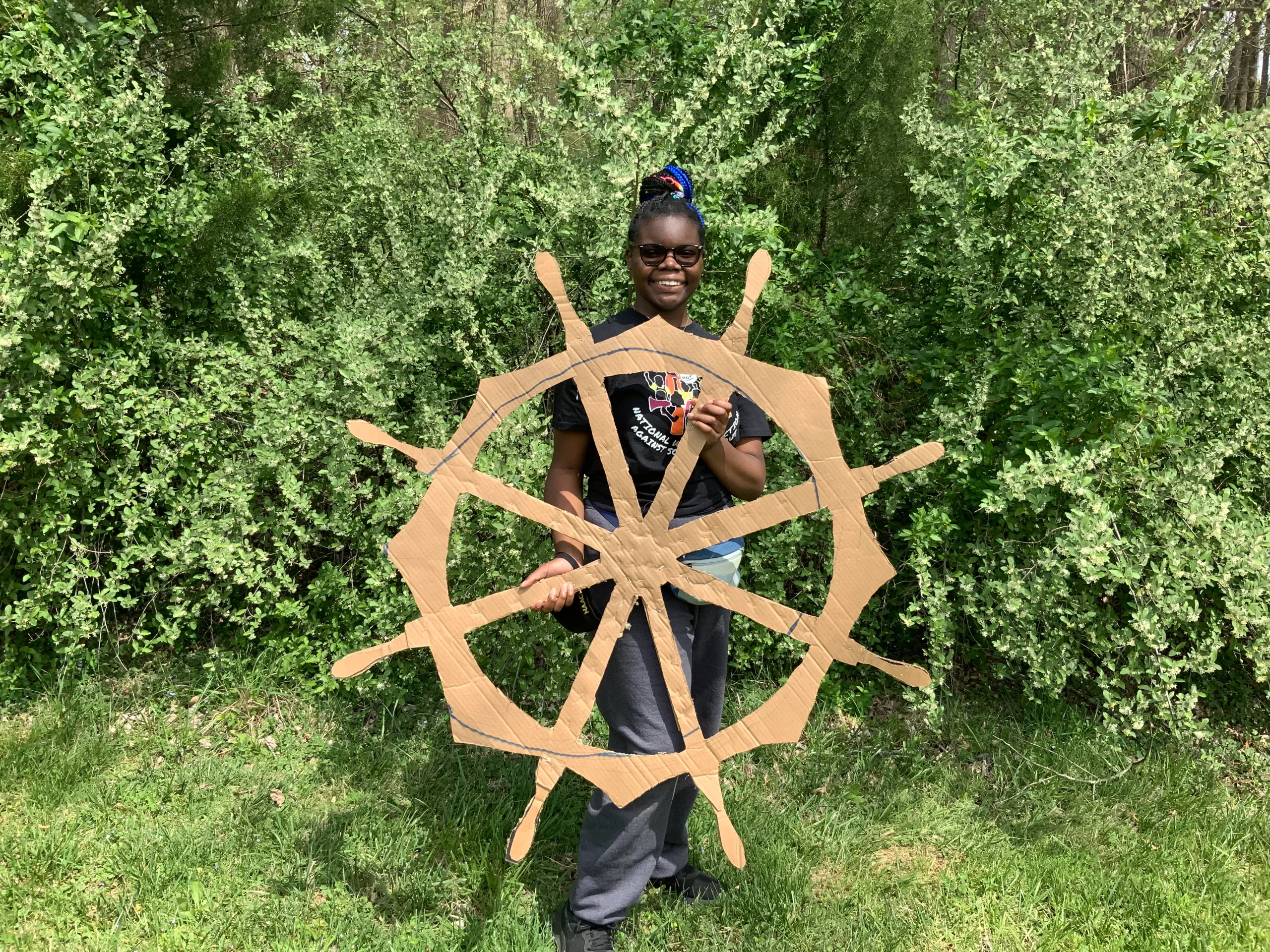 Kennedy holding the Captains Wheel for The time we have 1,2,3 Puppetry webp.webp