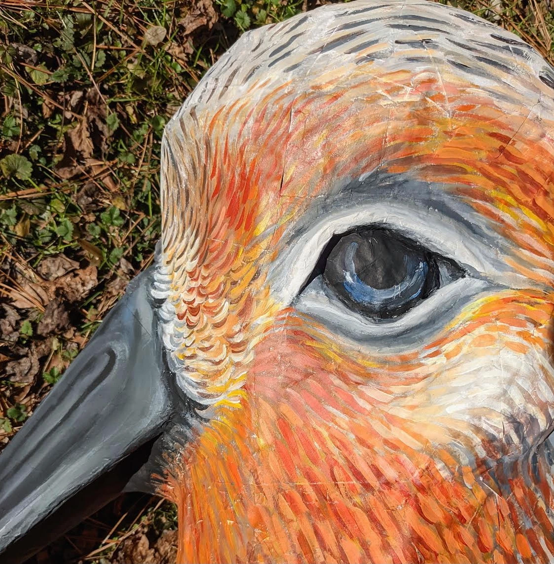 1,2,3 Puppetry bird mask by Sophia for The Time We Have march 22 2022