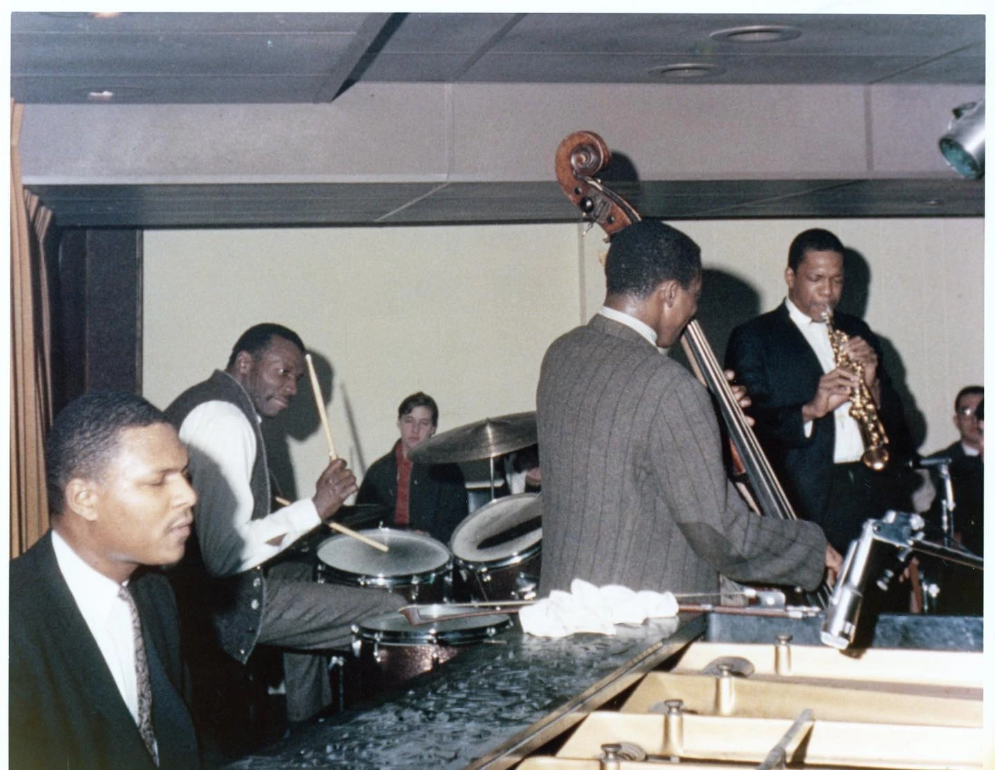 McCoy Tyner, Jimmy Garrison, John Coltrane, Elvin Jones Jazz Workshop 1964