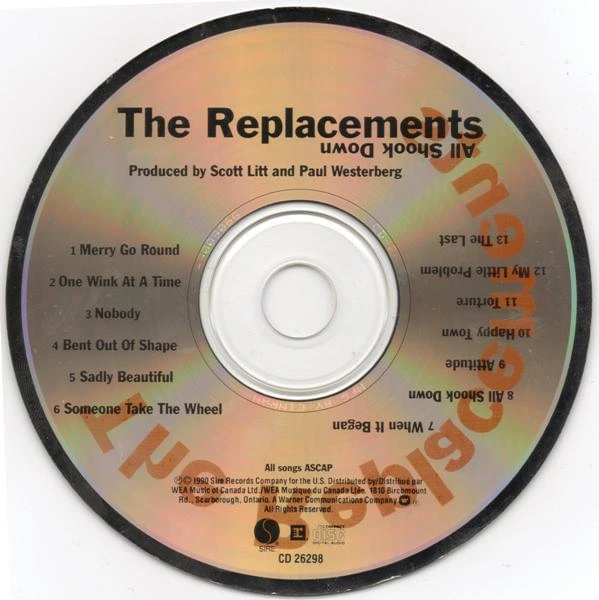 The Replacements All Shook Down CD