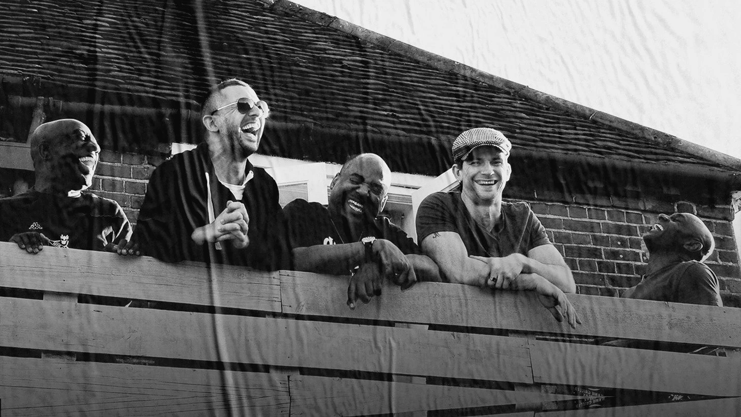 Brother Strut B&W on back porch