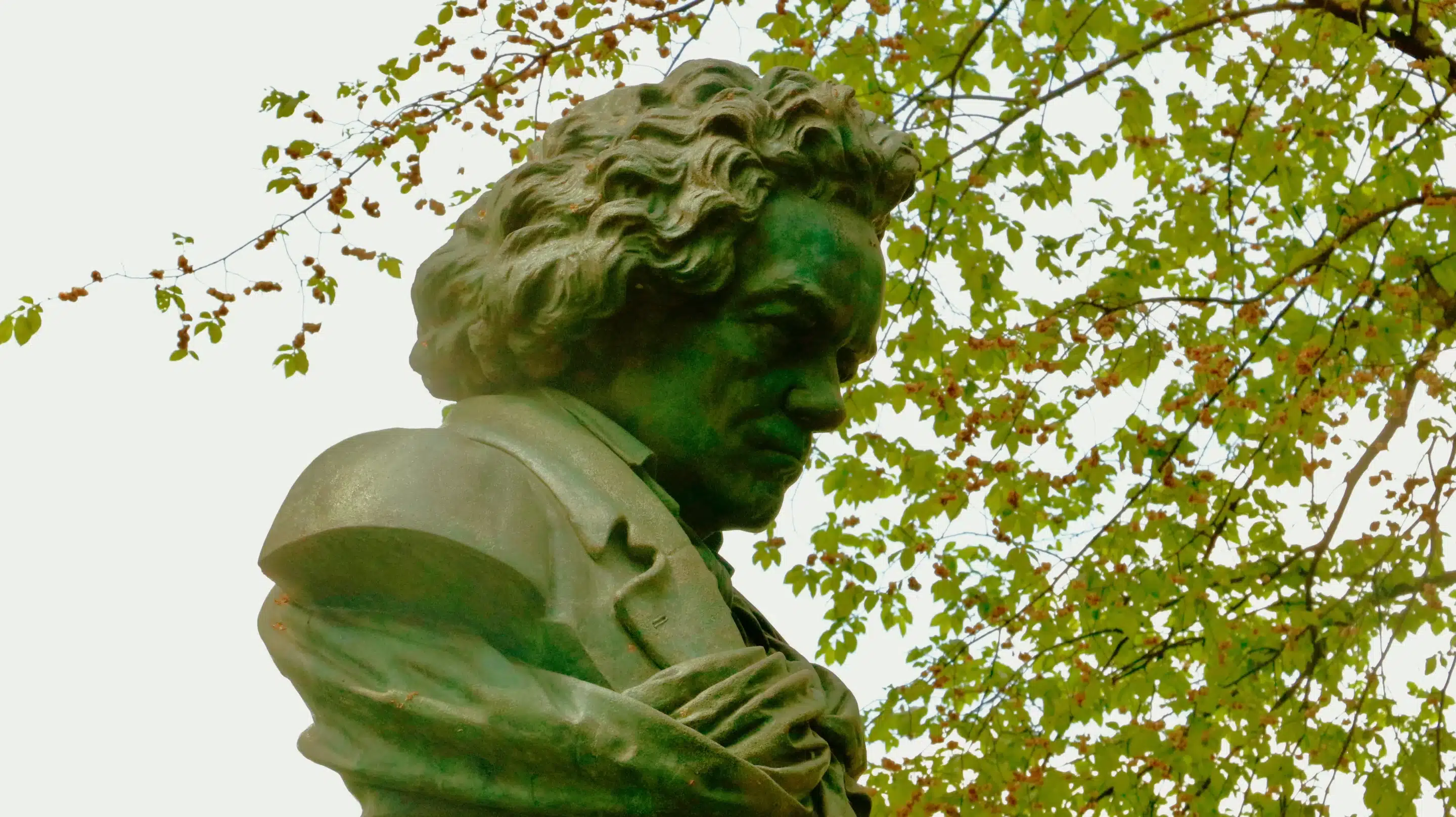 Amadeus Mozart bust statue Wolfgang Amadeus Mozart Central Park New York, NY