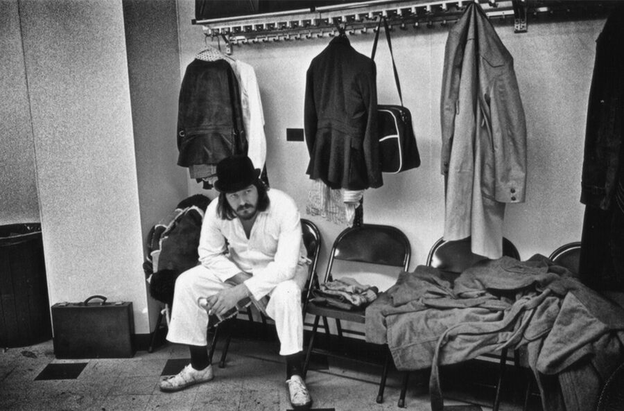 John Bonham backstage, 1975. Photo by Michael Brennan.