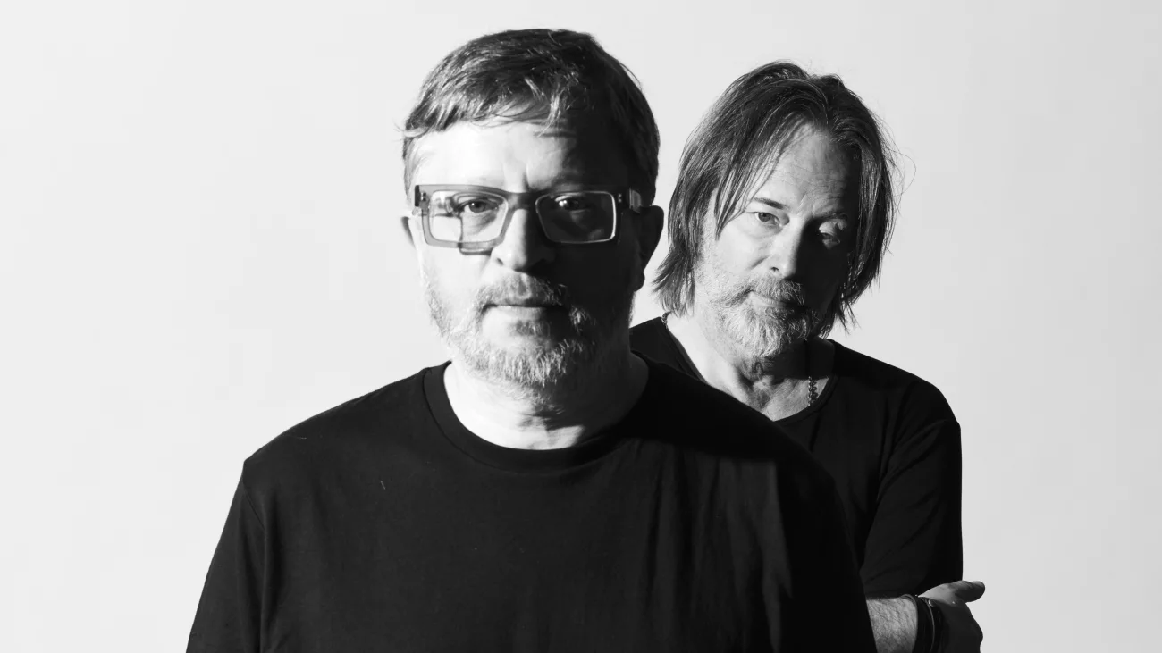Global Communication's Mark Pritchard and Radiohead's Thom Yorke.</p>
<p>Pierre Toussaint/Warp Records