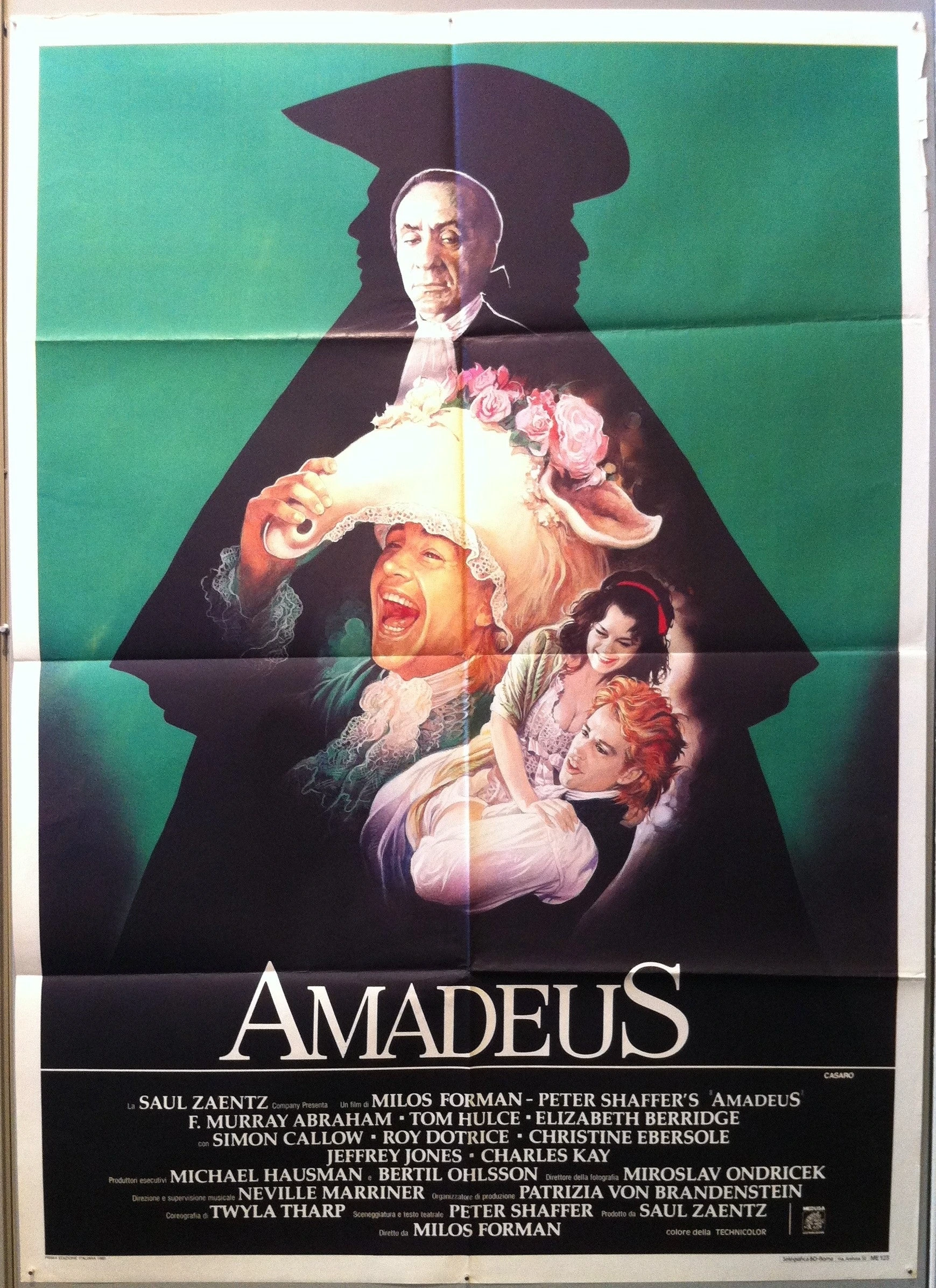 Amadeus Film Poster showing all actors in roles Amadeus Film Poster showing all actors in roles