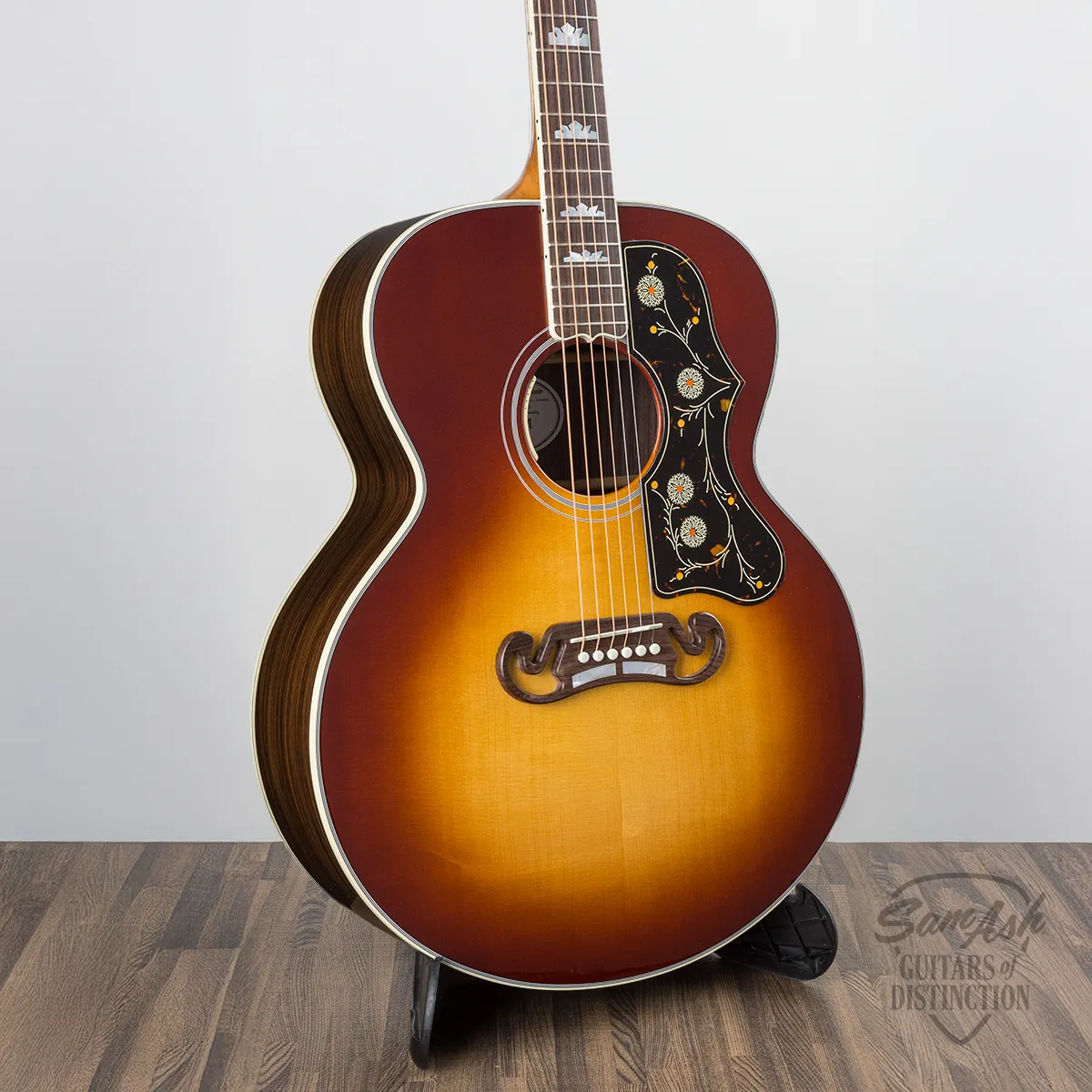 Gibson SJ 200 Standard Acoustic-Electric Guitar Rosewood Burst #22544079 Serial #22544079. This is the exact guitar you will receive. Acoustic-Electric Guitar, Rosewood Body w/Sitka Spruce Top, Mahogany Neck, Indian Rosewood Fretboard, L.R. Baggs Anthem Piezo System
