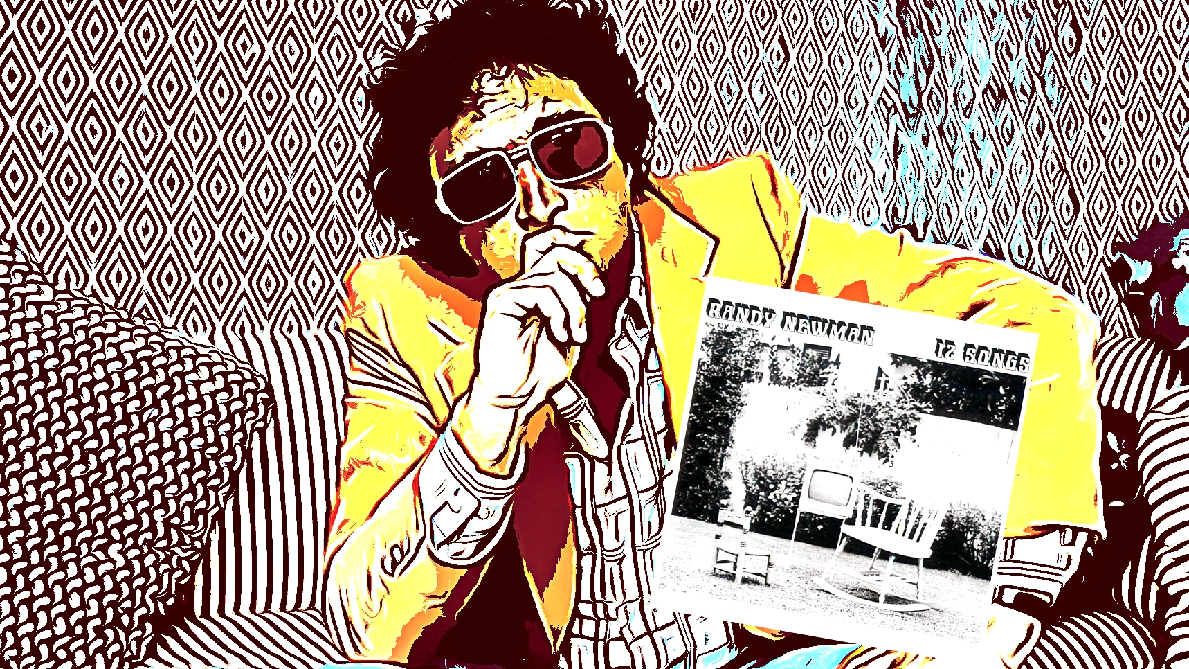 Randy Newman hawks 12 Songs (Art: Ron Hart)