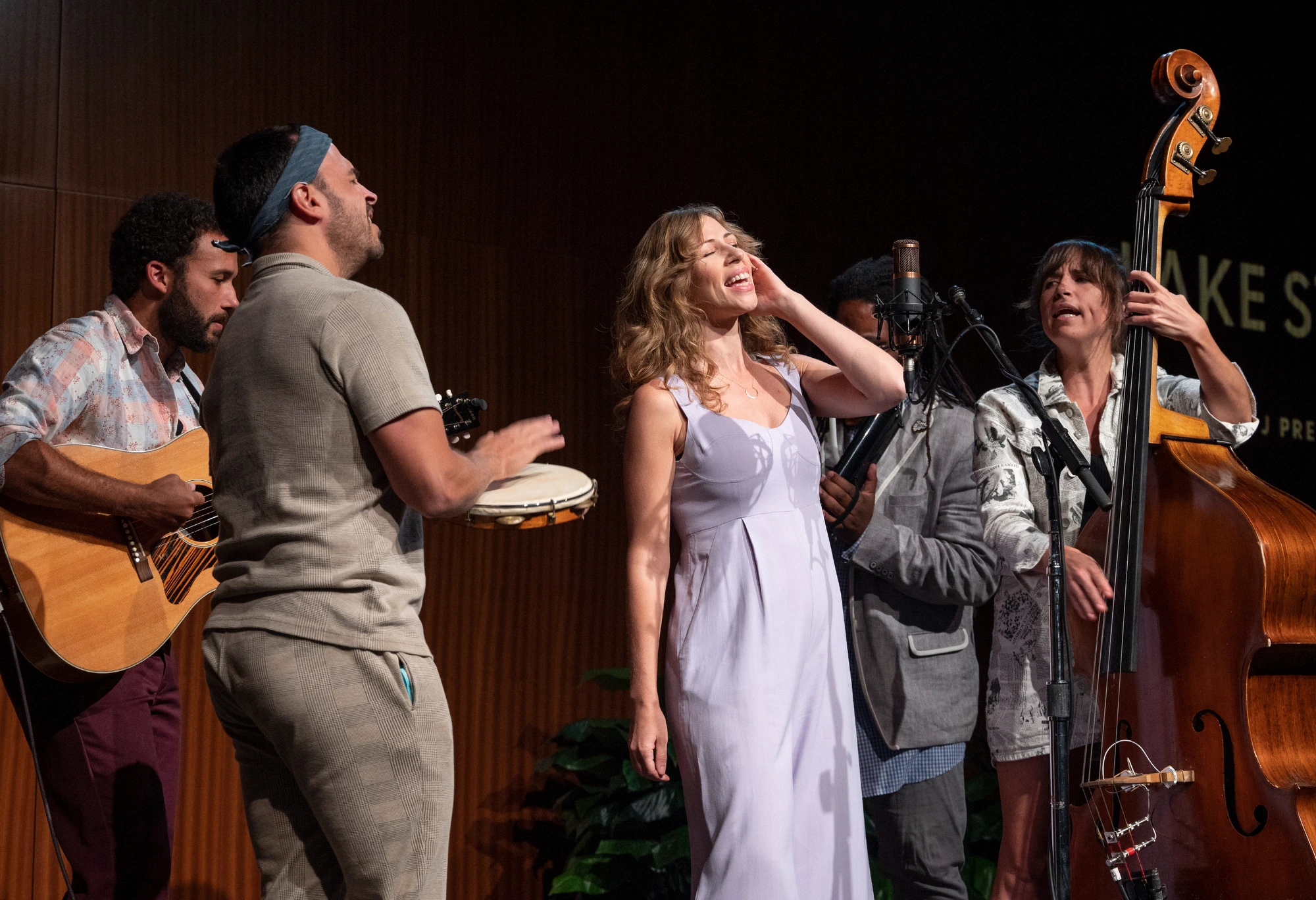 Lake Street Dive at the LBJ Presidential Library in 2022 Summary Description English: Women and the Future of Democracy explored the crucial role that women play in democracy at home and abroad, and how we can ensure their full participation in civic and political life. Indie-pop band Lake Street Dive offered a special live performance. Date 29 September 2022, 19:23:17 Image by Jay Godwin Lake Street Dive at the LBJ Presidential Library in 2022 Summary Description English: Women and the Future of Democracy explored the crucial role that women play in democracy at home and abroad, and how we can ensure their full participation in civic and political life. Indie-pop band Lake Street Dive offered a special live performance. Date 29 September 2022, 19:23:17 Image by Jay Godwin