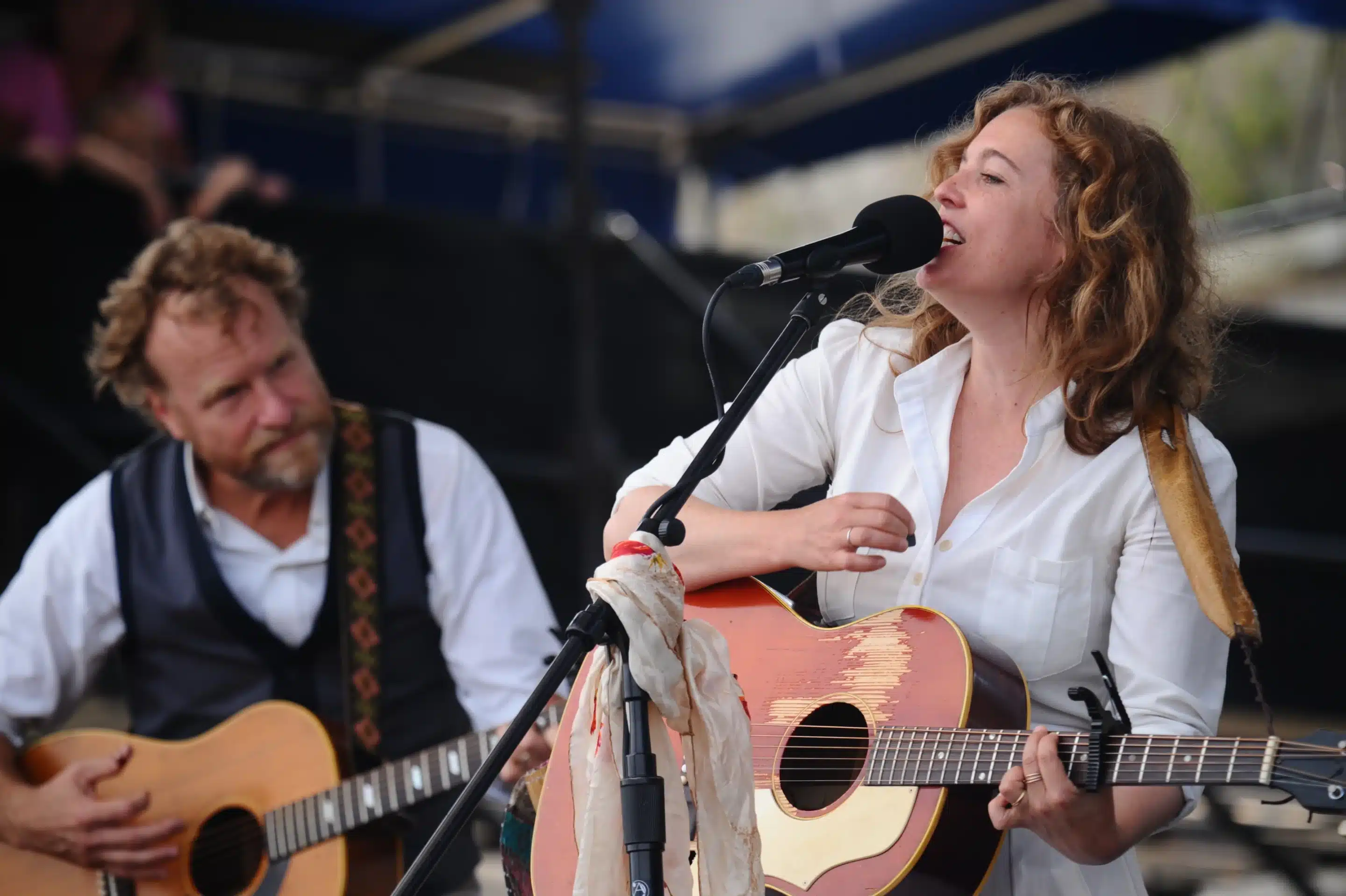Tift Merritt and Eric Haywood On the main stage Sunday afternoon. Photo by Neil Swanson. Attribution-NonCommercial-NoDerivs 2.0 Generic CC BY-NC-ND 2.0 Deed Tift Merritt and Eric Haywood On the main stage Sunday afternoon. Photo by Neil Swanson. Attribution-NonCommercial-NoDerivs 2.0 Generic CC BY-NC-ND 2.0 Deed