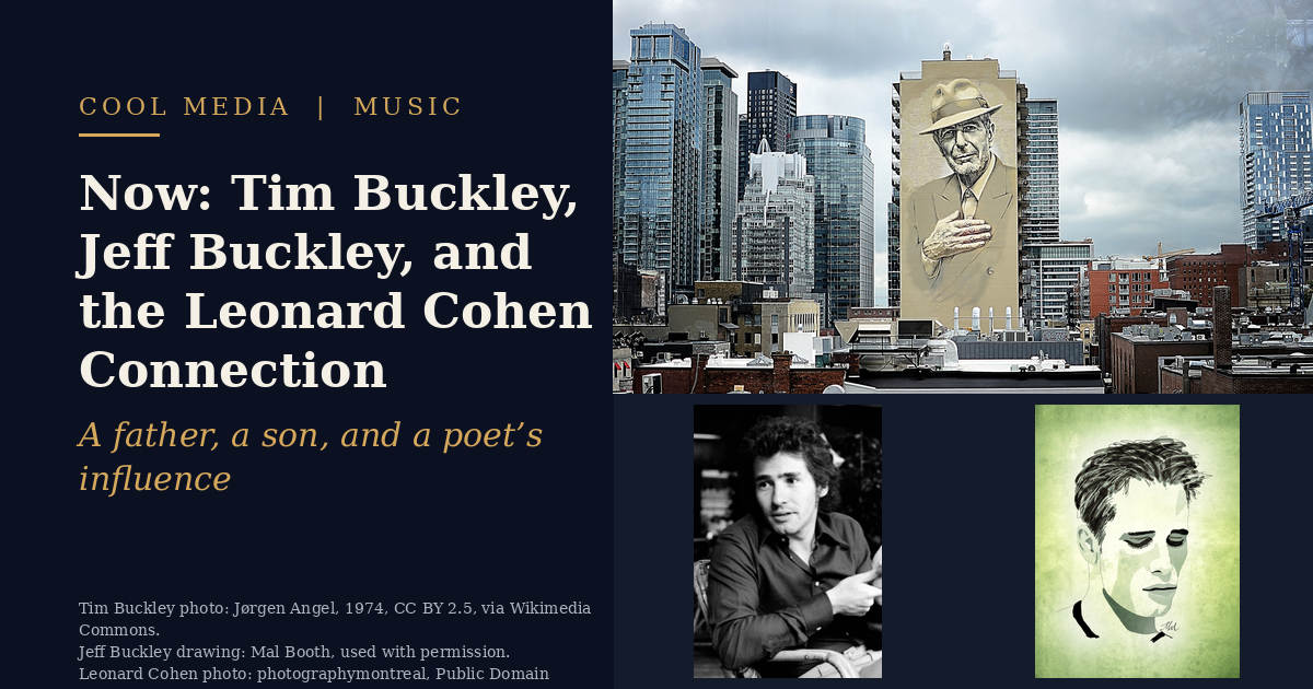 Now_ Tim Buckley, Jeff Buckley, and the Leonard Cohen Connection with correct TB image